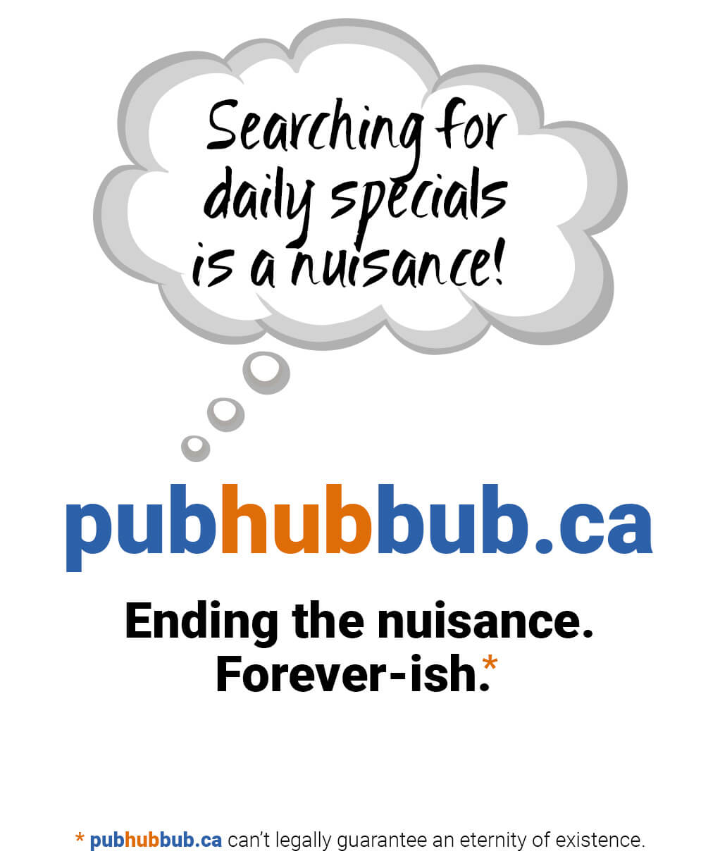 pubhubbub.ca - searching for local pub and restaurant deals has never been so easy!